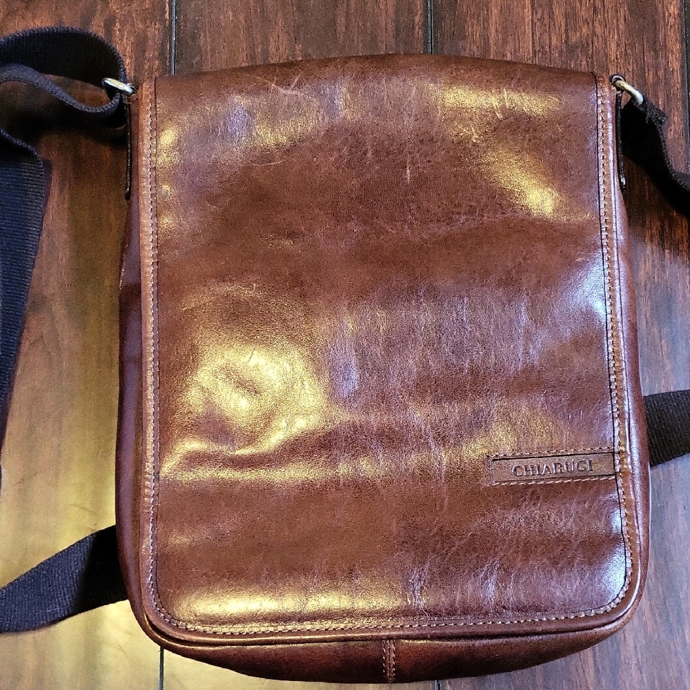 Chiarugi Leather Messenger Bag